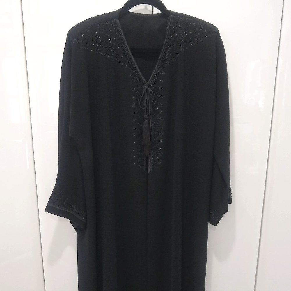 Malaysian long black cardigan